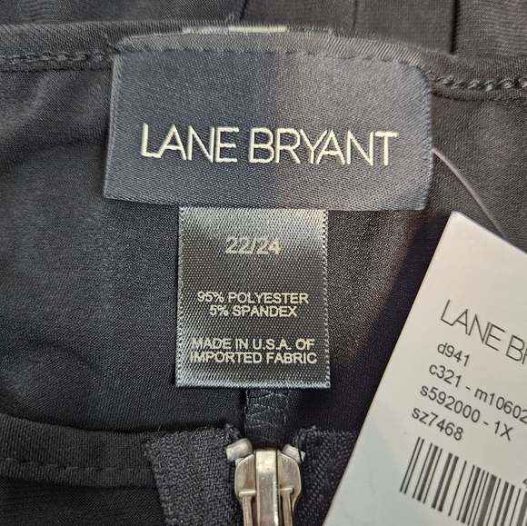 NWT Lane Bryant Black Slinky 1/2 Zip Casual Dress Size 22/24 Women's Plus - Picture 8 of 10